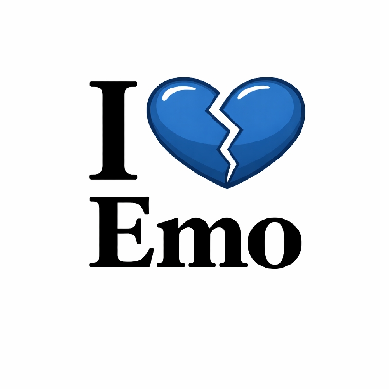 I broken heart Emo design